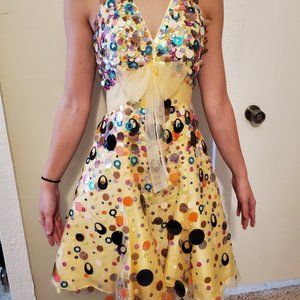 DARLING XS SEQUIN PROM PAGEANT HOMECOMING DRESS